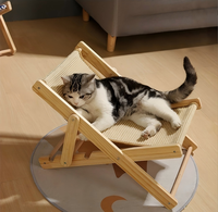 Arbre à chat toutes saisons avec lit pour chat, chaise longue pour animaux, griffoir, berceau, hamac d'hiver et canapé pour chat