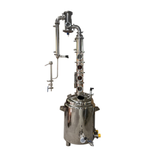 <span class=keywords><strong>Destilador</strong></span> <span class=keywords><strong>de</strong></span> Alcohol 50/100/200 L <span class=keywords><strong>de</strong></span> Acero Inoxidable 304 con 4 Placas, Columna <span class=keywords><strong>de</strong></span> Reflujo <span class=keywords><strong>de</strong></span> Alta Pureza y Mirilla para Whisky, Ginebra, Brandy y Aceites Esenciales - Product Image 2