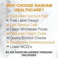 Raskam Healthcare OEM Antioksidan Kuat Vitamin C Plus 500mg Kapsul Vegan Bebas Gluten untuk Dewasa - Suplemen Herbal yang Baik