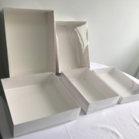 En stock, Boîte alimentaire pliable en carton blanc avec couvercle transparent, grande boîte à gâteaux, boîte à friandises, boîte à gâteaux glacés, boîte à biscuits fraise-chocolat, dorée