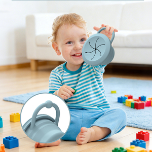 Tasses pliables en silicone avec couvercle, vaisselle pour enfants, conteneur de rangement pour collations pour tout-petits, cadeau, tasse pliable - Product Image 2