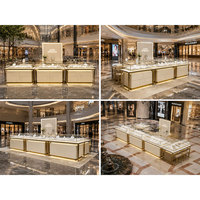 Aménagement de magasin de bijoux, montres et articles de luxe, design d'intérieur de boutique, vitrine complète en verre, présentoir à bijoux