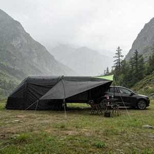 Tente de hayon pop-up imperméable de qualité supérieure avec auvent et annexe pour SUV, pour un espace de vie étendu et le camping en plein air - Product Image 1