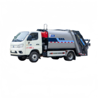 Camion à ordures électrique M2, compresseur de déchets, 5,8 m³, batterie LFP CATL 55,7 kWh, empattement court, camion d'assainissement