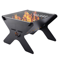 Poêle à bois pliable en acier au carbone Luling HP280X portable, foyer ultra-léger, barbecue pour les aventures en plein air