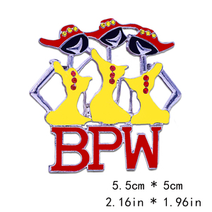 Màu đỏ và màu vàng thiết kế giai điệu bpw sororirity Trâm Pin Hiệp hội quốc gia của người da đen kinh doanh và phụ nữ chuyên nghiệp lấy cảm hứng từ - Product Image 2