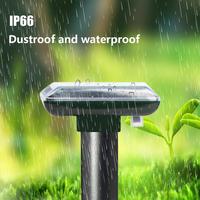 Répulsif Solaire Ultrasonique Étanche en ABS pour le Jardin et la Pelouse Contre les Taupes, les Gophers et les Serpents