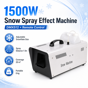 Machine à <span class=keywords><strong>effet</strong></span> de <span class=keywords><strong>neige</strong></span> professionnelle 1500W, machine à <span class=keywords><strong>neige</strong></span> artificielle pour bar, scène, mariage, festival, célébration, événement - Product Image 6