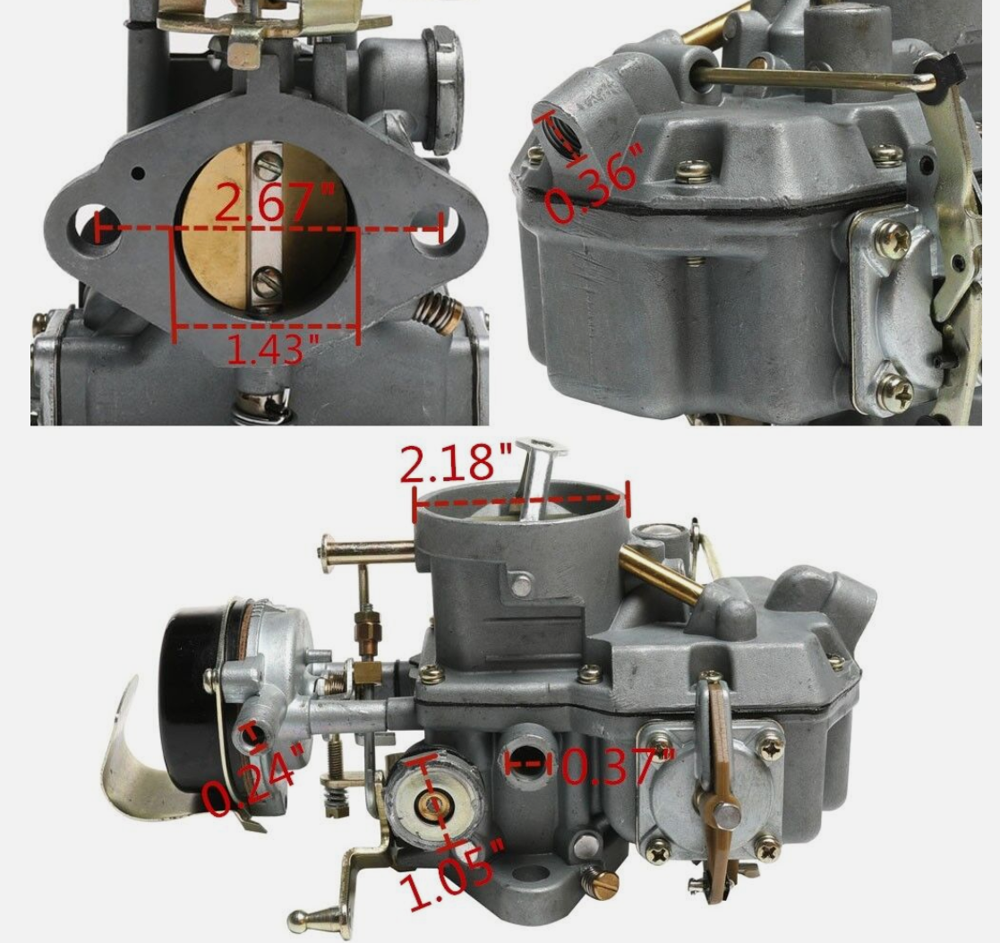 キャブレター フォード マスタング ファルコン 1963-1969 6 気筒 170/200 エンジンに適合 車用キャブレター 1963-1969年式  に適合する マスタング に適合する フォード 1100 キャブレター（1BBL 6気筒17 Autolite 1100 キャブレター フォード マスタング  ファルコン 6気筒 ... 1100 1バレルキャブレター、電動チョーク付き、マスタングファルコン6気筒170 200 CIDエンジン1963-1968に適合