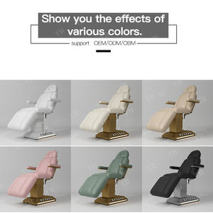 Camilla estética Turri, mesa de masaje eléctrica, Control de pies, cama cosmética, muebles de salón de belleza de cuero blanco, cama de masaje - Product Image 2