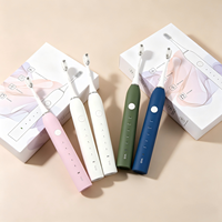 Nouveaux articles, brosse à dents intelligente et colorée IPX7, 5 modes, logo personnalisé, appareils de soins bucco-dentaires intelligents, brosse à dents électrique