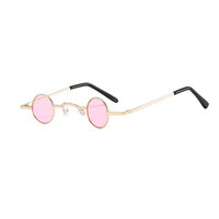 Mode Punk lunettes de soleil rondes Mini lunettes de soleil lunettes de soleil rétro hommes et femmes Super petits modèles de cadre