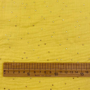 Tissu en mousseline personnalisé en or <span class=keywords><strong>jaune</strong></span> et argent, 100% coton respirant, <span class=keywords><strong>double</strong></span> <span class=keywords><strong>gaze</strong></span>, imprimé en relief 3D avec des points en caoutchouc, pour bébés garçons et filles - Product Image 3
