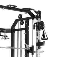 Machine Smith noire de qualité supérieure, équipement de gym multifonctionnel, rack à squats avec machine Smith et blocs de poids, pour usage domestique