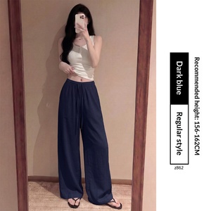 <span class=keywords><strong>Pantaloni</strong></span> Estivi da <span class=keywords><strong>Donna</strong></span> a Vita Alta in Misto <span class=keywords><strong>Lino</strong></span>, Gamba Larga, Dritti, Casual, Lunghi, con Inserti, Nuovo Stile 2026, Sottili e Drappeggiati - Product Image 6
