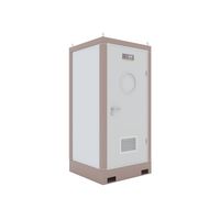Toilette modulaire portable de haute qualité en acier inoxydable 304 avec lavabo sur pied, solution de projet d'origine chinoise
