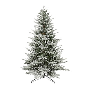 2023 nouveau Style arbre de noël floqué Pvc Pe mixte maison vacances décoration vente chaude neige flocage arbre de noël - Product Image 1