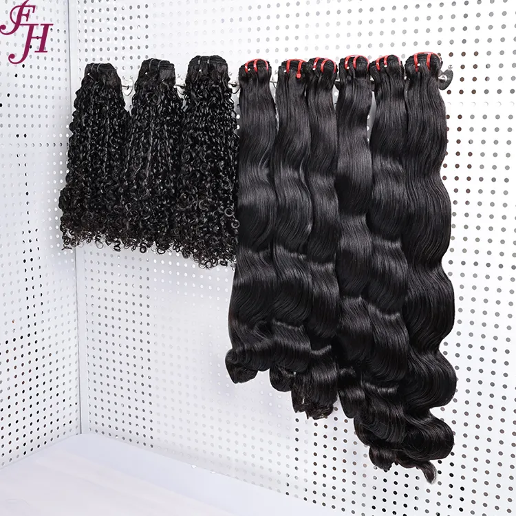 FH Vente en gros Paquets de cheveux crus Vendeurs Extensions de cheveux crus vietnamiens à cuticule alignée 100% paquets de cheveux humains