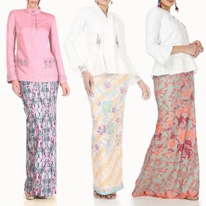 时尚精品服装女Kedah平纹印花迷你克拉拉现代英式棉马来西亚粘胶纤维bju Kurung - Product Image 4