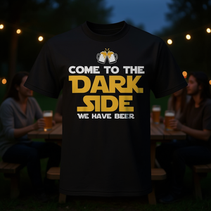 Venez à la Dark Side, nous avons de la bière - T-shirt promotionnel amusant pour la dégustation de bière - Product Image 3