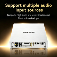 OEM 16 Channel Car Audio DSP Amplifier 48kHz 24Bit Optical Coaxial Bluetooth Car Sound Processor Dengan 16 Output Tingkat Tinggi Rendah