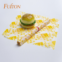 Emballage pour hamburgers personnalisé à impression sur mesure, biodégradable, résistant à la graisse, sûr pour les aliments, pour sandwichs, hamburgers, biscuits, vente en gros