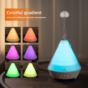 Diffuseur d'arômes USB Volcan 200 ml avec lumières colorées, minuterie à trois vitesses, humidificateur décompression méduse, portable pour la maison - Product Image 3