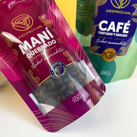 Sachet Doypack Brillant avec Fenêtre Transparente, Sachet Alimentaire Autoportant, Sac d'Emballage Alimentaire Ziplock, Sacs Plastiques à Fermeture Éclair pour Snacks