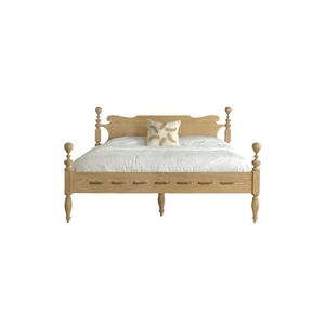 American Farmhouse Distressed Wood <b>Framed</b> Upholstered <b>Bed</b>, Custom <b>Size</b> Linen Upholstery Bedroom Furniture <b>Bed</b> - Product Image 1