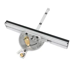 Upgraded Brass Handle Miter Gauge Assembly Ruler With T-track für Table Saw Router Woodworking