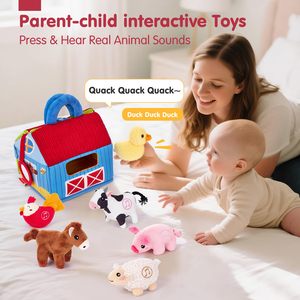 Nuevos <span class=keywords><strong>juguetes</strong></span> no tóxicos para bebés de 6 a 12 meses, animales de granja de peluche, <span class=keywords><strong>juguetes</strong></span> sensoriales <span class=keywords><strong>sorpresa</strong></span> para niños pequeños, adecuados para niños y niñas - Product Image 4