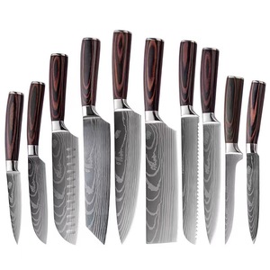 Ensemble de <span class=keywords><strong>couteaux</strong></span> de <span class=keywords><strong>chef</strong></span> 10 pièces de haute qualité avec des <span class=keywords><strong>couteaux</strong></span> japonais en acier inoxydable de haute technologie pour <span class=keywords><strong>les</strong></span> bouchers en boîte-cadeau - Product Image 2