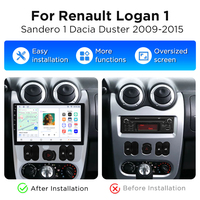 Radio para Auto Junsun de 9 Pulgadas con Pantalla de 1280*720 y Sistema Android para Renault Logan 1 Sandero 2009-2015, Reproductor Multimedia con Navegación GPS