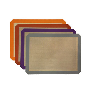 Factory Customized Colorful Heat Resistant Tapis De Cuisson En 40*30cm 42*29.5cm <b>Silicone</b> Reusable Kitchen <b>Silicone</b> <b>Baking</b> Mat - Product Image 2