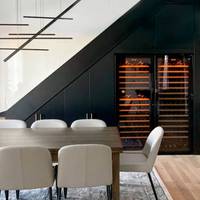 CBMmart Armoire de rangement pour vin noir personnalisée