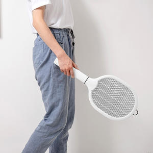 <span class=keywords><strong>Lampe</strong></span> anti-moustiques rechargeable en ABS écologique, piège à mouches électronique rotatif, raquette anti-insectes UV LED - Product Image 3