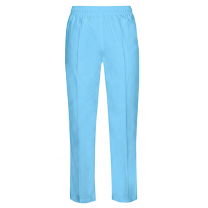 Unisex <b>White</b> <b>Work</b> Pants Cotton Breathable Uniform Pants for Kitchen Use - Product Image 4