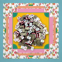 Tuiles de Mahjong de Noël sur mesure avec impression de logo personnalisé pour les cadeaux d'entreprise et les événements annuels de l'entreprise