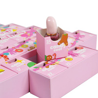 Caja de Calendario de Adviento con Forma de Árbol de Navidad Personalizada, Caja de Regalo con Cajones Vacíos para Dulces y Cosméticos