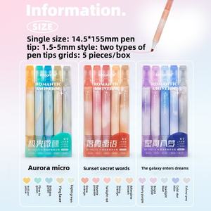 Marcadores de Doble Punta de Gran Capacidad, Nuevos Marcadores Creativos Coloridos con Punta Oblicua, Material Escolar para Estudiantes, Suministros de Papelería - Product Image 3