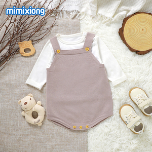 Mimixiong Meilleures ventes OEKO-TEX Combinaisons sans manches en tricot pour bébés et tout-petits, couleur unie, style boutique - Product Image 6
