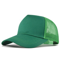 Casquette de baseball en mousse à 5 panneaux unie avec cordon, logo personnalisé imprimé ou brodé, casquettes de baseball en gros
