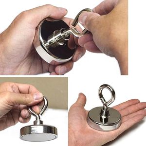 גודל מותאם אישית מגנט תעשייתי חיצוני אנטי קורוזיה הצלה neodymum מגנט מגנט טבעי משקל יניקה 80-500 ק "ג - Product Image 2