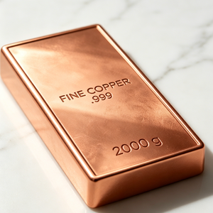 2kg .999 Fine Pure Copper Bullion <b>Bar</b> Custom Engraving Decoration Collection Gift Ingot - Product Image 6