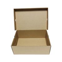 Caja de Zapatos Plegable de Cartón Corrugado Reutilizable y Portátil, Envío Exprés, Papel Kraft para Zapatos de Hombre y Mujer