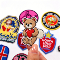 Patch thermocollant personnalisé avec logo brodé, grand badge animaux anime, patchs tissés à coudre pour vêtements, chapeaux et tissus