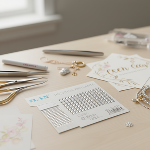 Adesivi Brillanti Rotondi con Strass da 8mm, Confezione da 120 Pezzi - Product Image 3