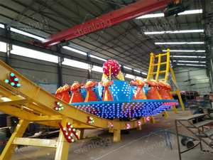 Tour électrique de disco de vol avec la table tournante géante-équipement extérieur de parc à thème d'acier et de fibre de verre pour des centres commerciaux - Product Image 3