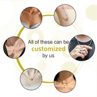 KINDLOVEHEART Pulsera Delgada Ajustable con Logotipo Personalizado, Chapada en Oro de 18K, Unisex, con Forma de Pez y Cadena de Cuentas Satélite, para Regalo Diario