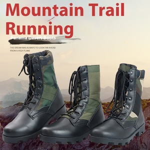 Bottes d'alpinisme vertes hautes pour hommes et femmes Chaussures de conception du désert pour l'entraînement d'<span class=keywords><strong>hiver</strong></span> - Product Image 1